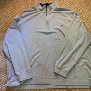 Vineyard Vines Mens Quarter Zip Light Blue 5XB